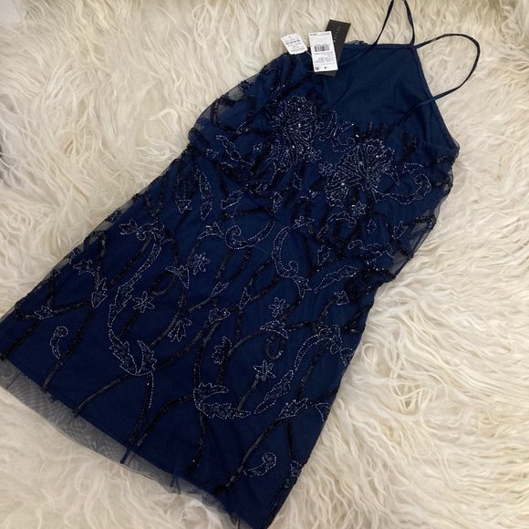 AIDAN MATTOX Halterneck Mini Dress - Picture 10 of 10